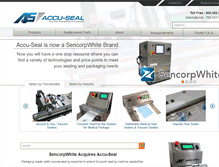 Tablet Screenshot of accu-seal.com